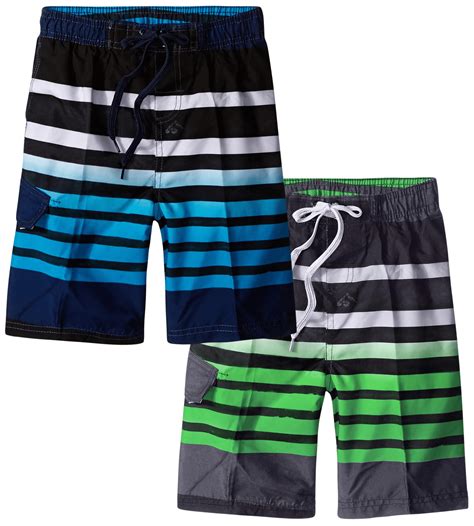 Kanu Surf Boys' Swim Trunks - 2 Pack Quick Dry Board Shorts Bathing ...