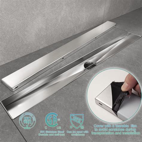 Buy SR SUN RISE 24 Inch Linear Shower Floor Drain with Extra PVC Shower ...