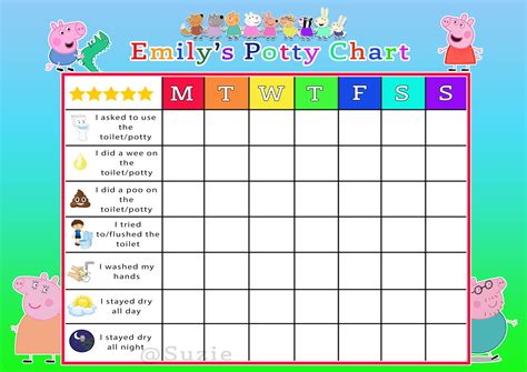 Potty Training Reward Chart Printable Free - Printable Free Templates