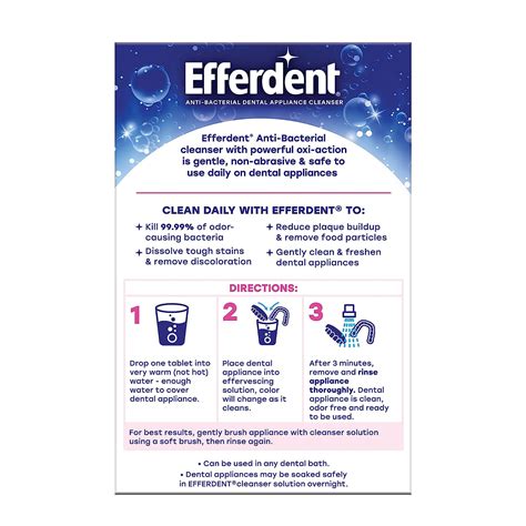 Buy Efferdent Retainer & Denture Cleaner Tablets, Complete Clean , 102 ...