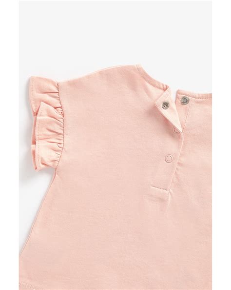 Buy Girls Short Sleeves Shorts Set Star And Cloud Printed-Pink Online ...