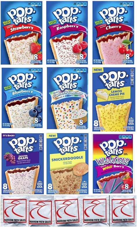 Pop Tarts Variety Pack FRUIT FLAVORED Sampler, 9 India | Ubuy