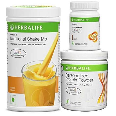 Herbalife Combo Of Nutritional Shake Mix (500gm, Mango), Personalized ...