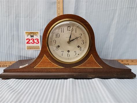 Bid Now: Seth Thomas Mantel Clock w/Small Scratches - November 2, 0122 ...