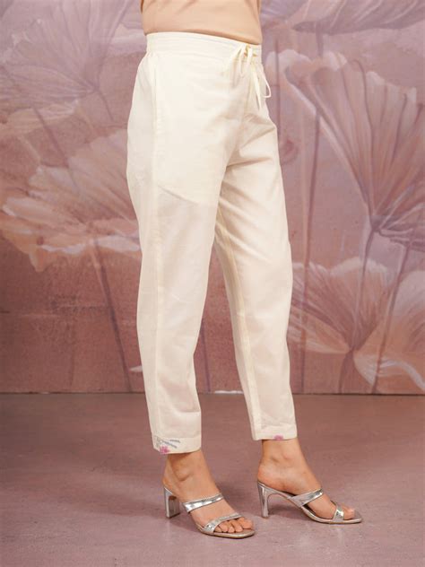 Buy Embroidered Linen Cotton Floral Beige Straight Kurta Set TP50131T ...