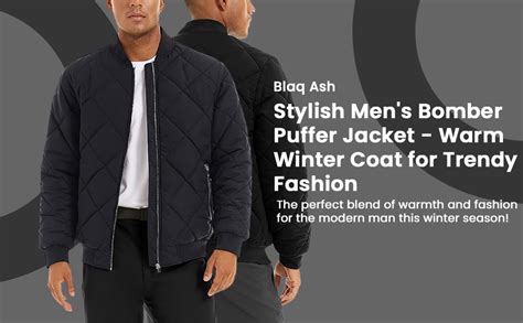 Buy Blaq Ash Men Bomber Polyester Blend Jacket (Medium, Black) at Amazon.in