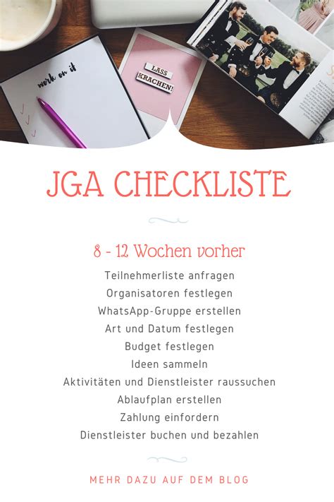 Schritt für Schritt Anleitung für euren JGA | Jga, Checkliste, Ablaufplan