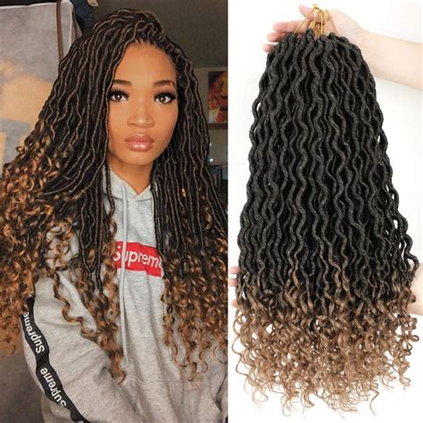 Lihui Goddess Locs Crochet Hair 6 Packs 20 Inch Faux India | Ubuy