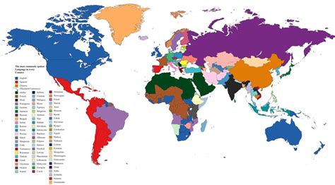 Most Common Language Map 的图像结果