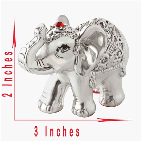 Pure Silver Elephant statue Hallmark certified ~caratcafe – CaratCafe