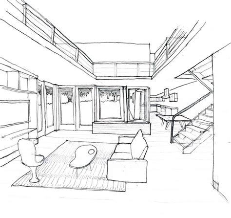 2 Point Perspective House Drawing at GetDrawings | Free download