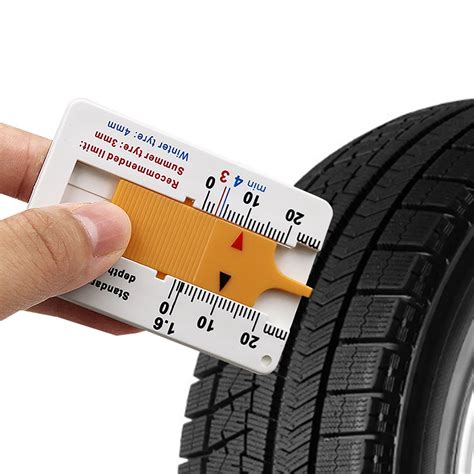 Tire Tread Depths Gauge, Thread Depths Gauge for Tires, Tire Caliper Measuring Tool, Car Tyre ...