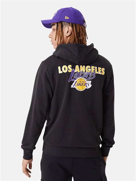 New Era Los Angeles Lakers Team Script Fz Hoodie - Men's Sweatshirts ...