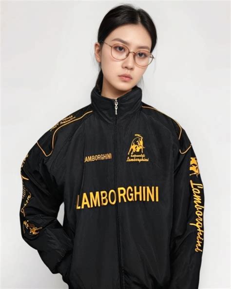 Racing Lamborghini Puffer Embroidery Unisex Jacket l stylestitch ...