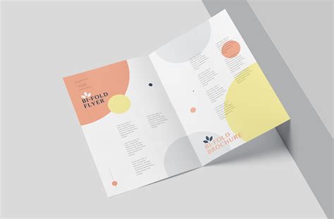 Flat Lay Bi-Fold Flyer Mockup – Modern PSD Template | ZippyPixels