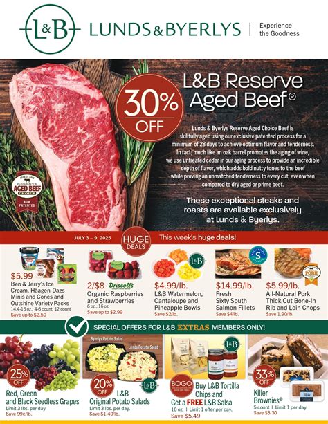 Lunds and Byerlys Ad Sale July 3 – July 9, 2025