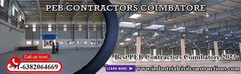 PEB Contractors Coimbatore|Chennai|Bangalore|Ahamedabad|Trichy