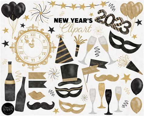 New Years Party Clipart