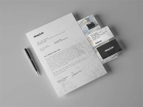 Free Simple Business Card & Letterhead Stationery Mockup PSD Set - Good ...