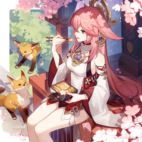 Yae Miko - Genshin Impact - Image by HoYoverse #4529945 - Zerochan ...