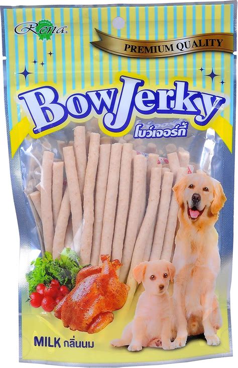 Buy Bow Jerky Chicken and Milk Dog Treats for All Life Stages - Protein ...