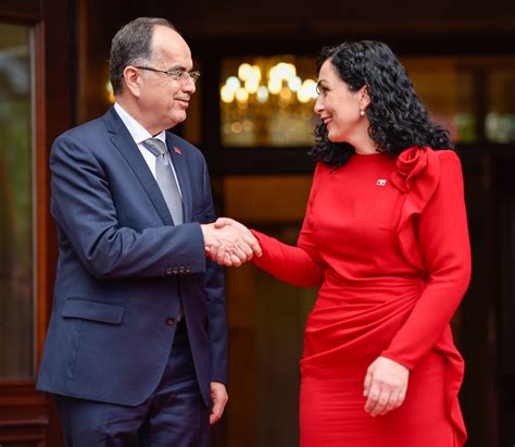 President Vjosa Osmani received the President of Albania Bajram Begaj - President of the ...