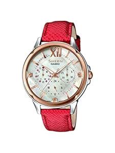 Casio Sheen Analog Mother of Pearl Dial Women's Watch - SHE-3056GL ...