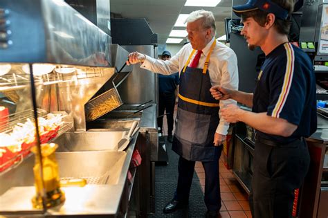 As Trump Served Up McDonald’s Fries, Vitriol Boiled Outside - The New ...
