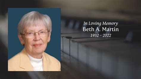 Beth A. Martin - Tribute Video