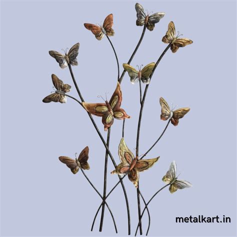 Mettalic roots of Butterflies (24 x 16 Inches) - Punam Metalcrafts