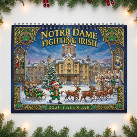 REVIEW Notre Dame Fighting Irish Calendar 2026 Worldwide Delivery