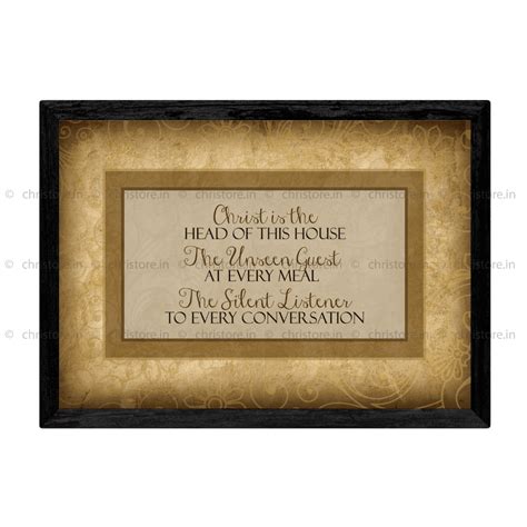 Christ Is The Head Of This House - Christian Quote – Christore
