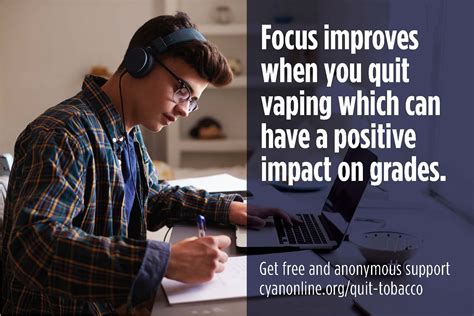 Focus Improves When You Quit Vaping Which Can Have a Positive Impact on Grades — CYANOnline