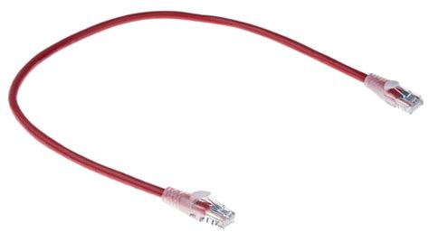 RS PRO | RS PRO Cat5e Male RJ45 to Male RJ45 Ethernet Cable, U/UTP, Red ...