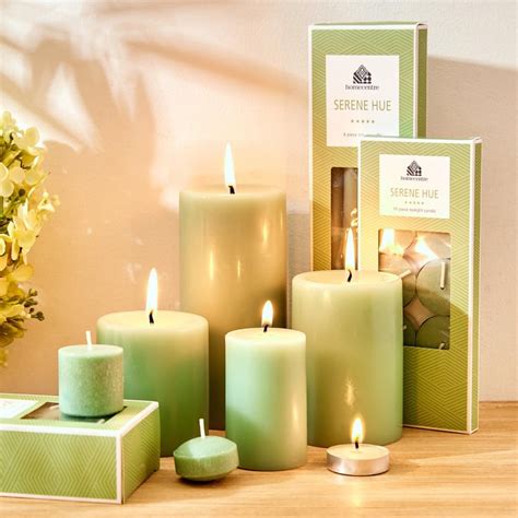 Buy Colour Refresh Set of 2 Sea Breeze Scented Pillar Candles from Home ...