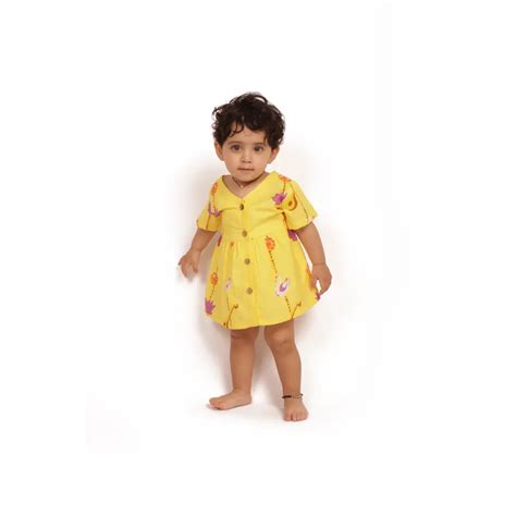 Bhaakur Organic Cotton Frock| Infants and Toddlers| Veena and Lotus ...