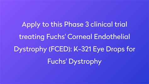 Eye Drops For Fuchs Dystrophy