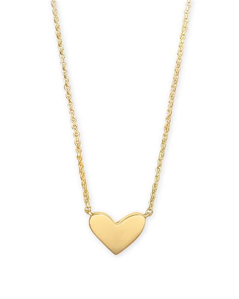 Petite Gold Heart Necklaces
