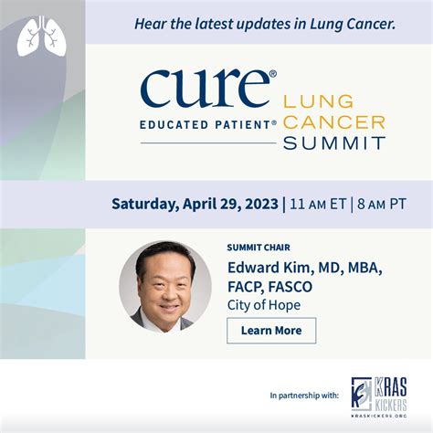 CURE® LUNG CANCER SUMMIT | KRAS Kickers - what cures lung cancer