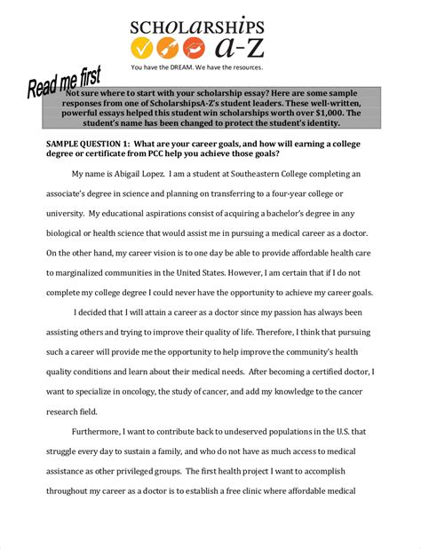Image result for Scholarship Essay Format Example