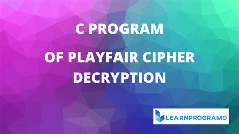 Playfair Decryption Example 的图像结果