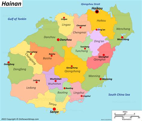 Map Of Hainan
