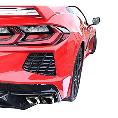 Buy Fits 2020-2022 C8 Corvette Black Premium XL Splash Guards 4pc by ...