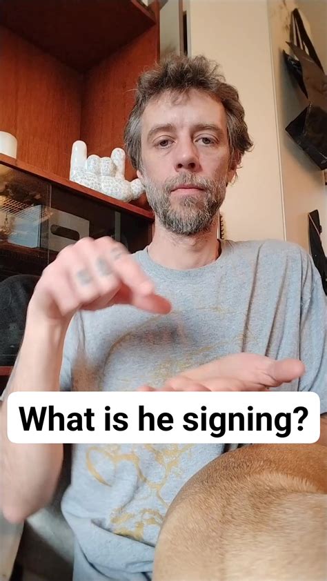 Tom Clark | What is he signing? I spread awareness of sign language to many people to improve ...