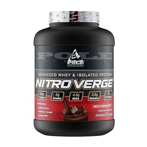 Pole Nutrition Nitro Verge Advanced Whey | Isolate Proteins | Rich ...