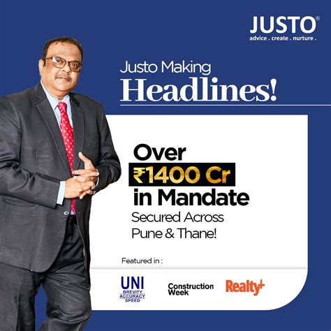 Justo Realfintech Signs Mandate Of Over Rs 1400 Cr Across Pune & Thane ...