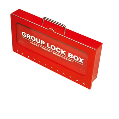 Group Lockout Box, Wall Mount,Red, Steel - ZING Green Safety Products