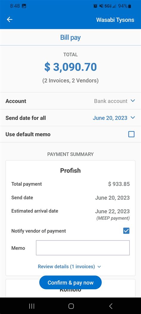 Mobile Bill Pay - MarginEdge