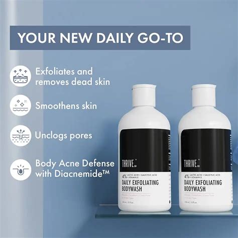 Daily Gentle Exfoliating Body Wash- 236ml | ThriveCo