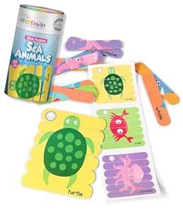 Buy Intelliskills Premium 18 Pcs Animal Names Stick Puzzle for Kids ...